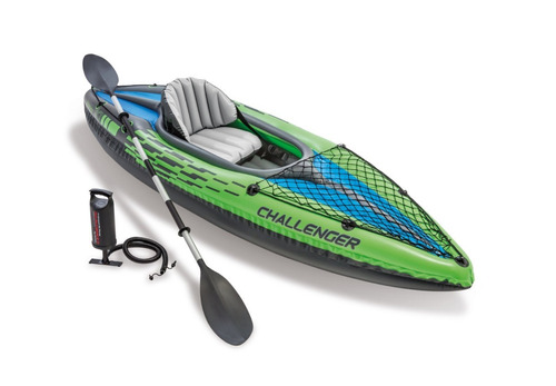 Kayak Individual Inflable Intex Challenger K1 68305 Con Remo