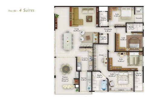 Imagem 12 de 14 de Garden Square Residence 4 Suites Itapema - 3959
