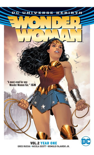 Wonder Woman: Year One, De Greg Rucka., Vol. 2. Editorial Dc, Tapa Blanda En Inglés