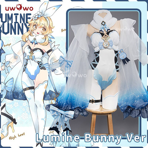 Traje De Conejo Canon Aether & Lumine Para Cosplay Traveler