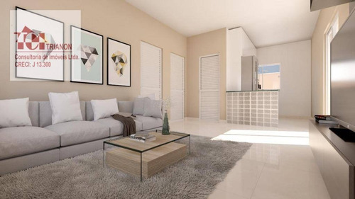 Casa Com 2 Dormitórios À Venda, 50 M² Por R$ 189.000,00 - Umuarama Parque Itanhaém - Itanhaém/sp - Ca0404