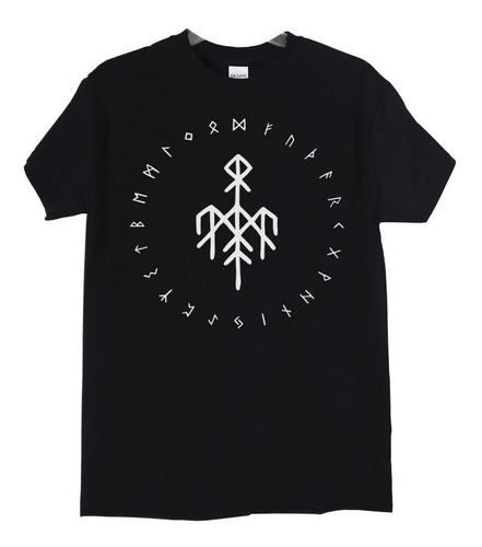 Polera Wardruna Norse Symbol For Darkness Metal Abominatron