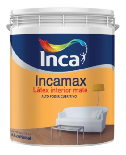 Pintura Latex Interior Lavable Incamax 20 Lts