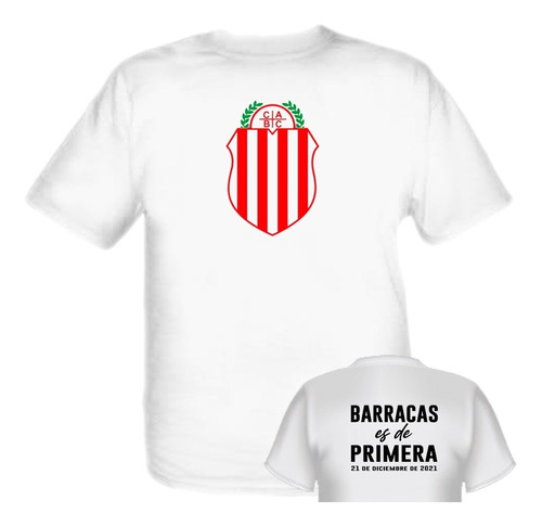 Remera Barracas Central De Primera Ascenso 2021 Campeon