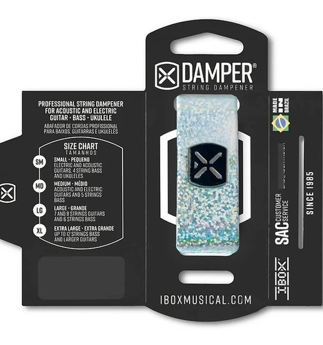 Damper Holograma Plateado Dhmd01 Medium Ibox
