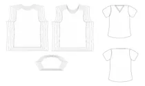 Comprar Molderia Digital Imprimible Camiseta Futbol Dama Promo 2x1