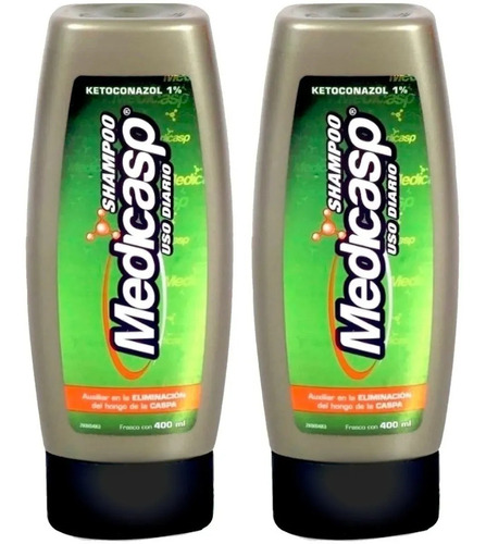 2 Shampoos Medicasp Frascos De 400ml C/u 