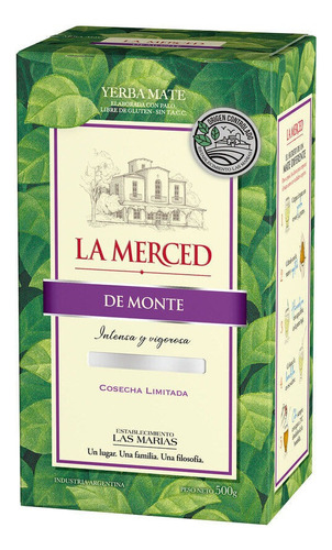 Yerba Mate La Merced De Campo 500g C/ Palo Original Sin Tacc