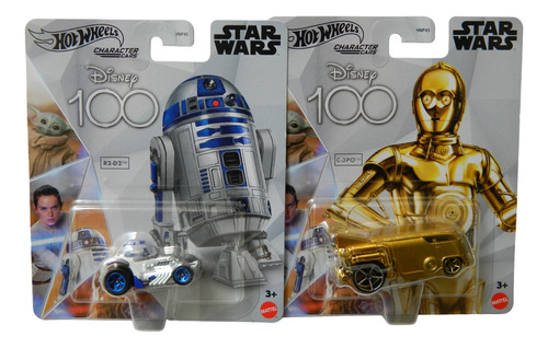 Star Wars R2d2 Y C3po Autos Disney 100 Años Hot Wheels 1:64