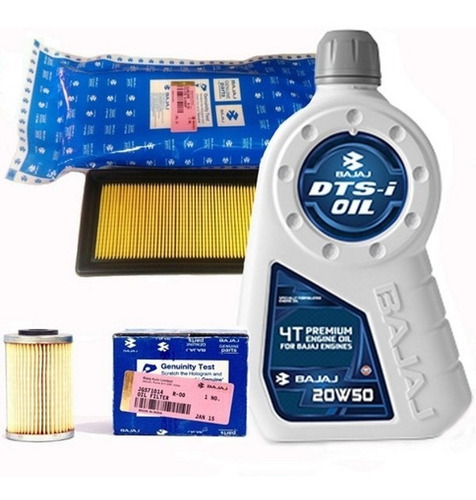 Kit Service Aceite Y Filtros Bajaj 200 Ns As Rouser Original