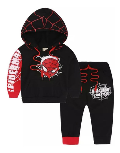 Conjunto Buzo Completo Spiderman Para Niños