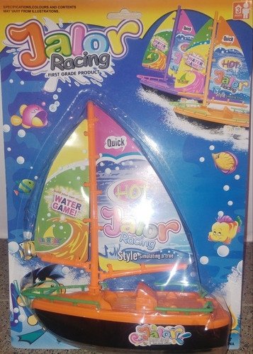Velero Barco A Pila Para Jugar En El Agua 18 Cm En Blister