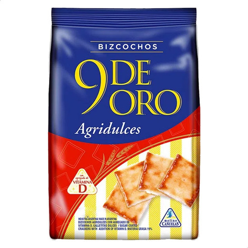 Imagen 2 de 7 de Bizcochos 9 De Oro Agridulces Galletitas - Mejor Precio