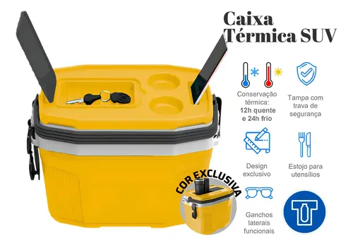 YU 　A品L 20キロ Caixa Termica Suv Cooler Com Alça 20 Litros Praia Pesca Camping