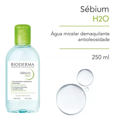 Bioderma Sébium H2o Água Demaquilante 250ml
