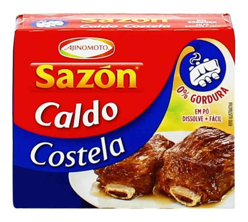 Tempero Sazón Caldo Em Pó Sabor Costela Ajinomoto 32,5g