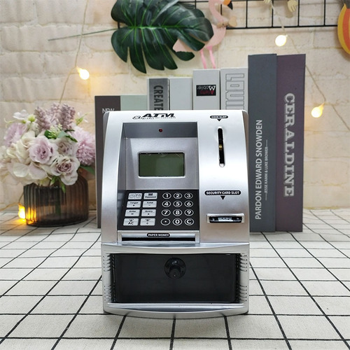 Cofrinho Atm Inteligente Para Mini Caixa Eletrônico Com