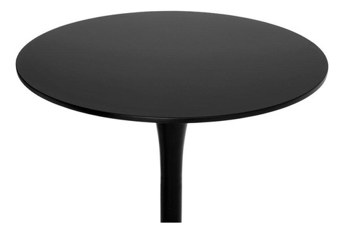Mesa Bistrô Saarinen Tulipa Redonda Preta 60cm Waw Design