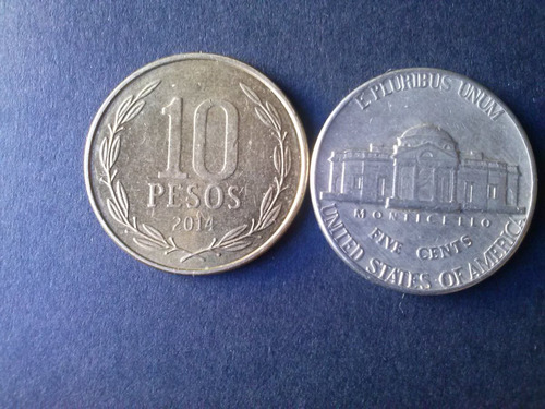 Moneda Estados Unidos Five Cents Níquel 1971 Ceca D