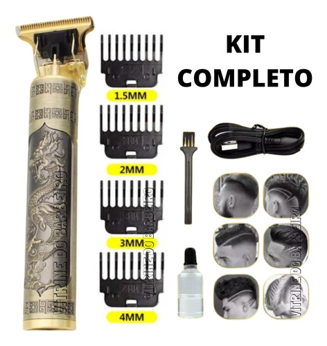 Máquina De Acabamento Cabelo Barba S/fio Bivolt Frete Grátis