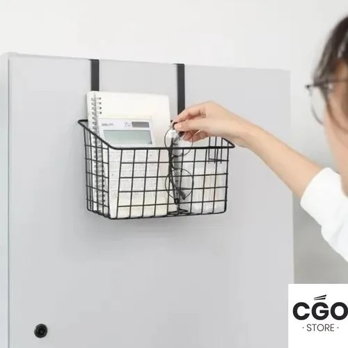Imagen 5 de 10 de Canasto Organizador Colgante Soporte Puertas Metálico Chavay