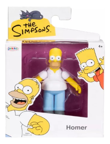 Muñeco Figura Los Simpsons Homero 7cm Jakks Pacific Oficial
