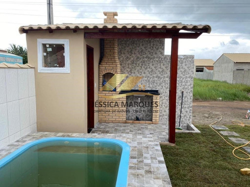 Imagem 2 de 9 de Casa 2 Quartos, Área Gourmet E Piscina Em Unamar - Jmc75-05
