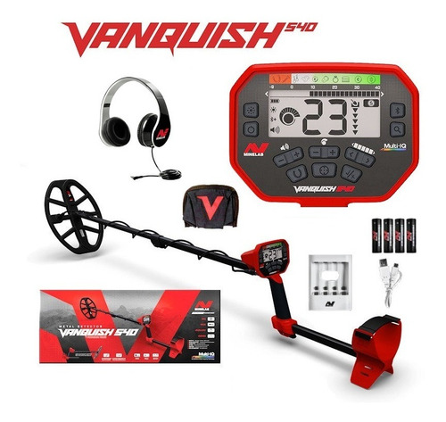 Imagem 1 de 7 de Detector Vanquish 540 Ouro Prata Praia Riacho Prova Água