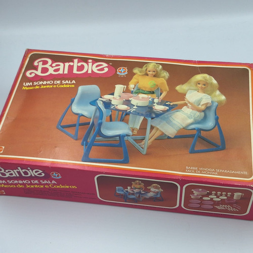 Barbie Sonho De Sala Mesa Estrela Completa 1987 Antiga 80 90