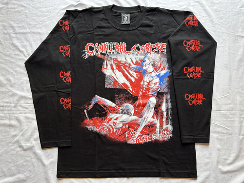 Polo Manga Larga Cannibal Corpse - Tomb ( L ) Death Metal