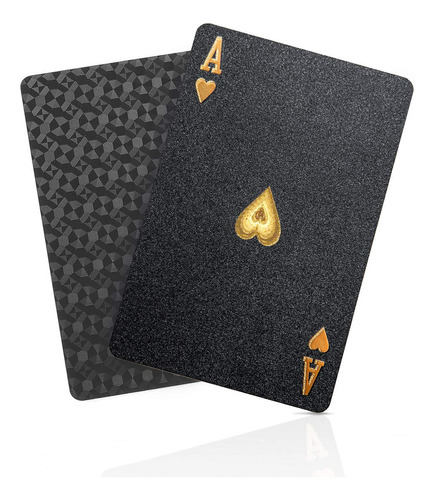 Juego De Cartas Bierdorf Diamond Waterproof Black Poker Hd