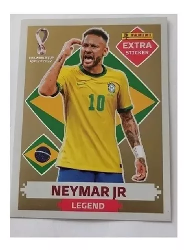 Kit Figurinha Copa 22 Legend Gold Prata Neymar Jr Mbappe