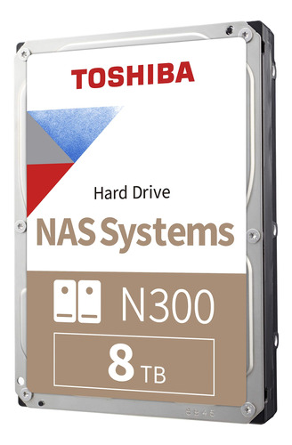 Toshiba N300 8tb Nas 3.5-inch Internal Hard Drive - Cmr Sata