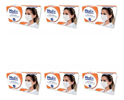 Medix Máscara Cirúrgica C/ Elástico C/50 (kit C/06)