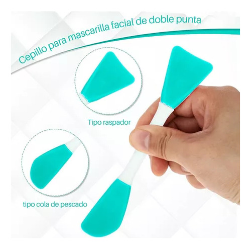 6 Brocha Silicona Aplicar Mascarillas Skin Care Crema Spa