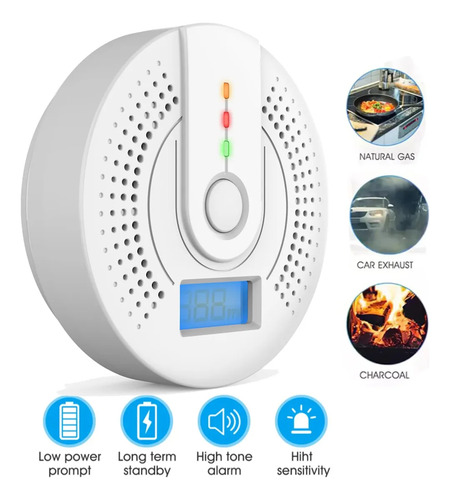 2 Alarmas Detectoras De Monóxido De Carbono Para El Hogar Y