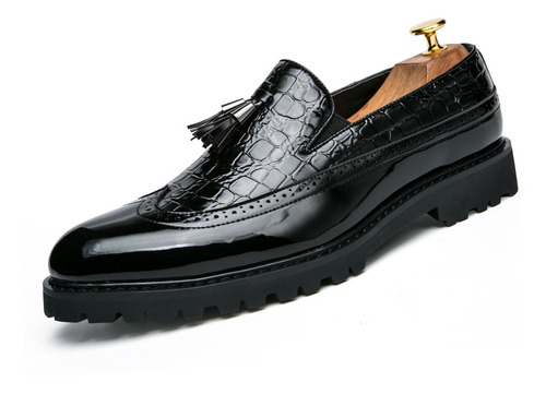Mocasines Para Hombre, Zapatos De Cuero Oxford Formales