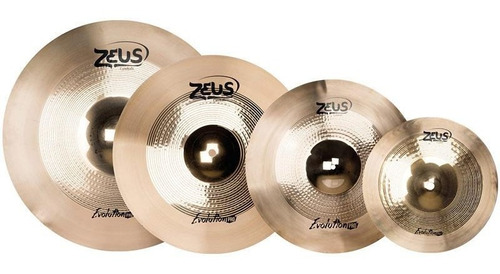 Kit De Pratos Zeus Evolution Pro D 14 16 18 20 + Bag