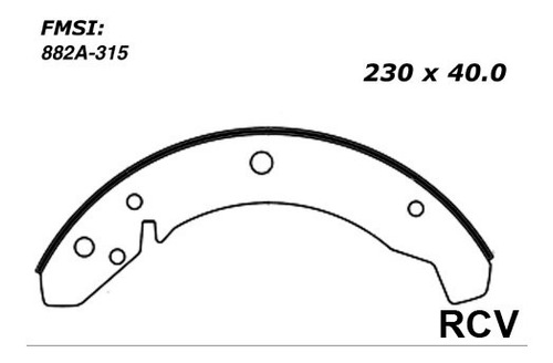 Balata Tambor Trasera Para Volkswagen Safari  1975 S/e