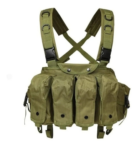 Pechera Porta Cargador Sistema Molle Bolsa De Police Mochila