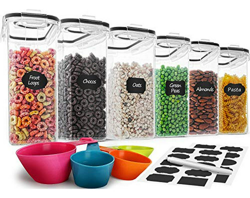 Cereal Container Set, Mcirco Airtight Food Storage