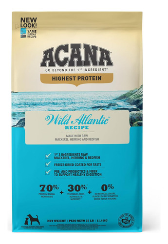 Acana Highest Protein Dry Dog Food, Wild Atlantic, Fish Reci