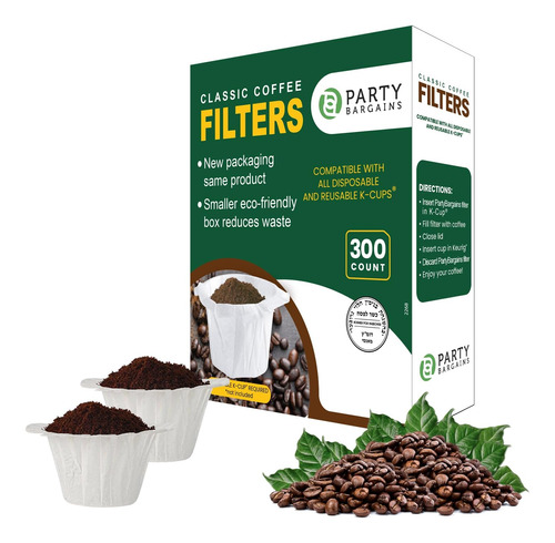 300 Filtros De Café Desechables De Papel K-cup - Filtr...