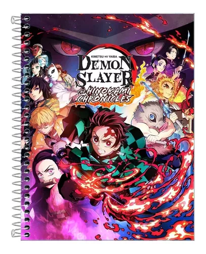 Caderno de Desenho Espiral / Capa Dura - Anime Demon Slayer