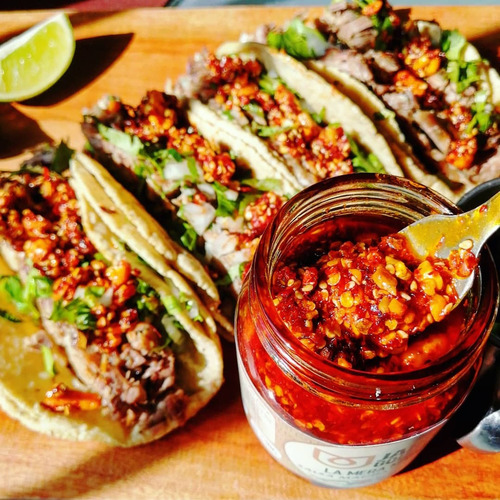 4 Pack Salsa Macha Artesanal Varios Sabores, Gourmet.