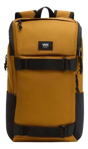 Mochila Vans Obstacle Skatepack Golden Brown Color Dorado Oscuro Diseño De La Tela Liso
