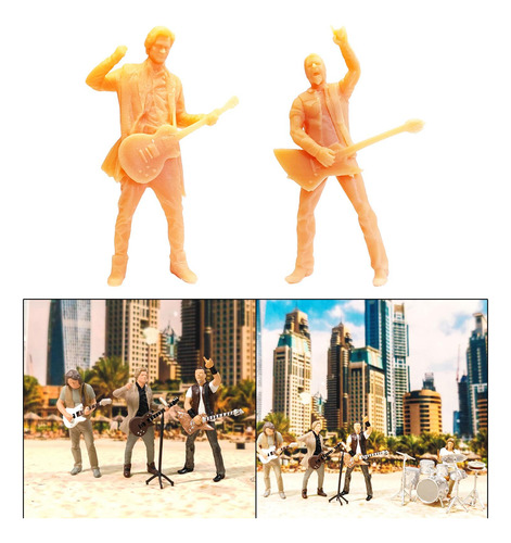 2x 1:64 Resina Sin Pintar Figuras En Miniatura Colecciones