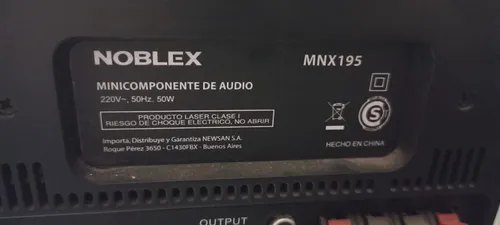 Equipo De Música Noblex Mnx 195 Negro 170 W (Usado)