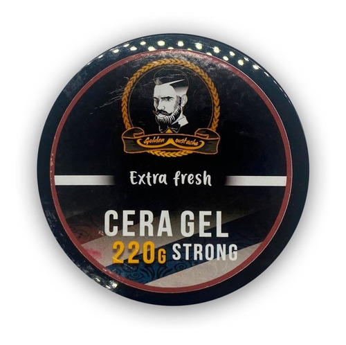 Cera Gel Strong Golden Moustache 220g Extra Fuerte