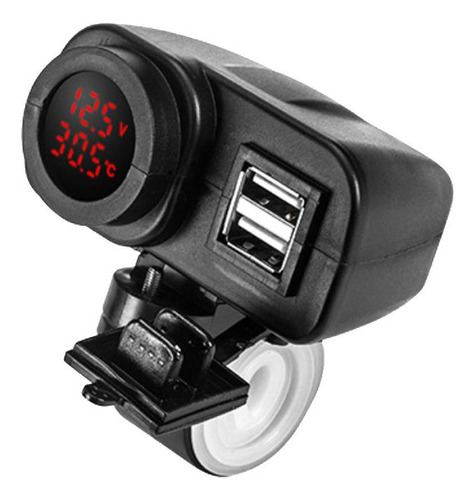 Toma De Corriente For Coche Impermeable, Doble Puerto, Usb